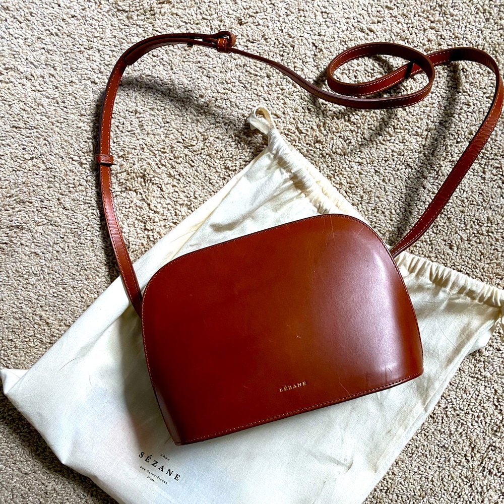 Sézane Heritage Victor Bag in Smooth Chocolate [Like New]